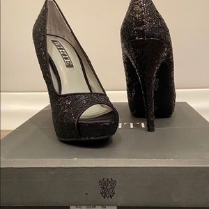 Vera Wang sequin heels
